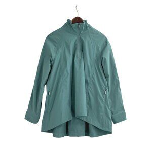 NWT Athleta Womens Small Advantage Poplin Top Breezy Jacket Athleisure Casual